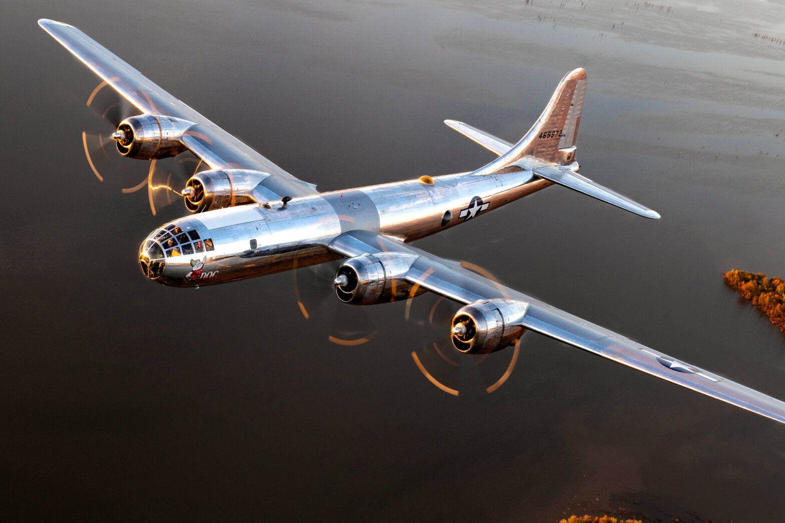 Commemorative Air Force Marks the End of WWII With Flyover