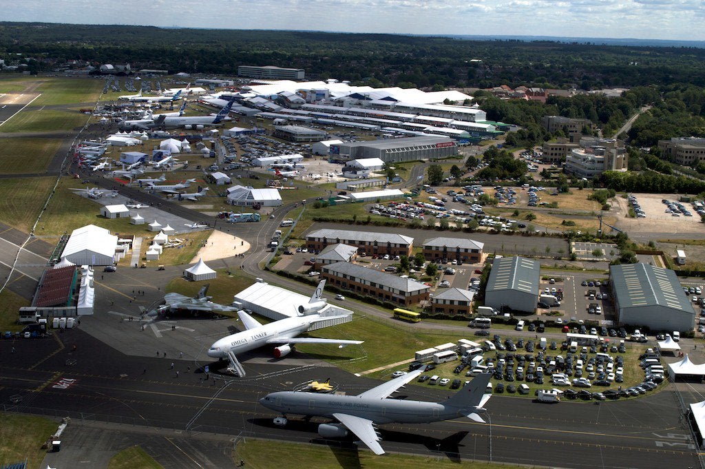Farnborough International Airshow Reopens After Severe Flooding