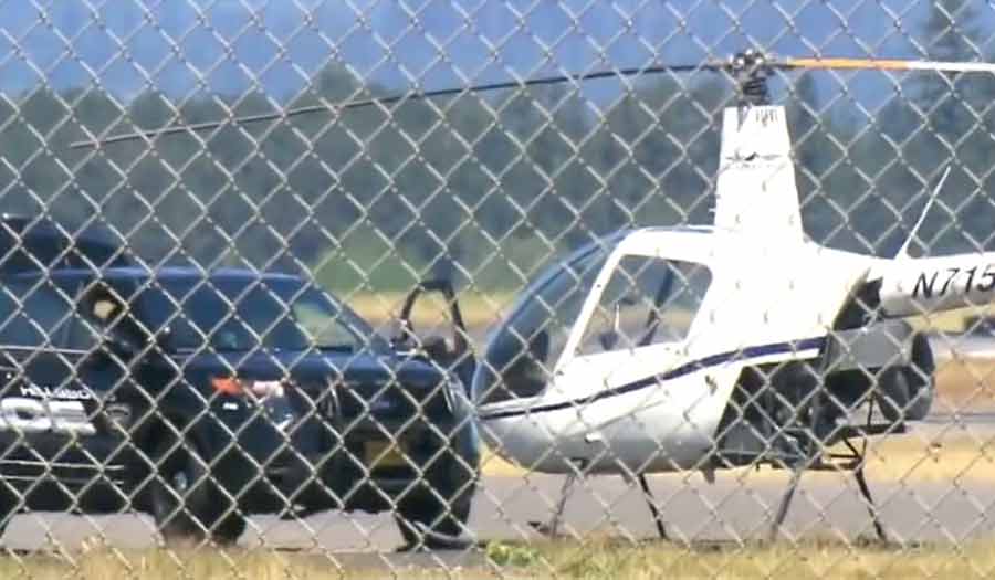 Armed Man Shot and Killed after Failed Helicopter Theft