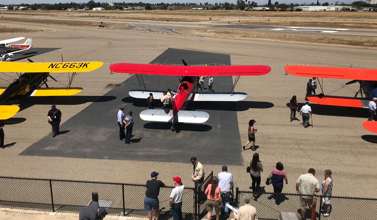 Historic Biplanes Recreate First Airmail Flight