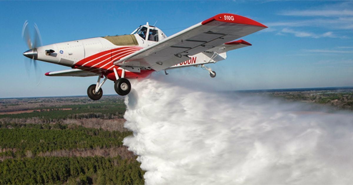 Thrush 510G Switchback Firefighting Aircraft Certified