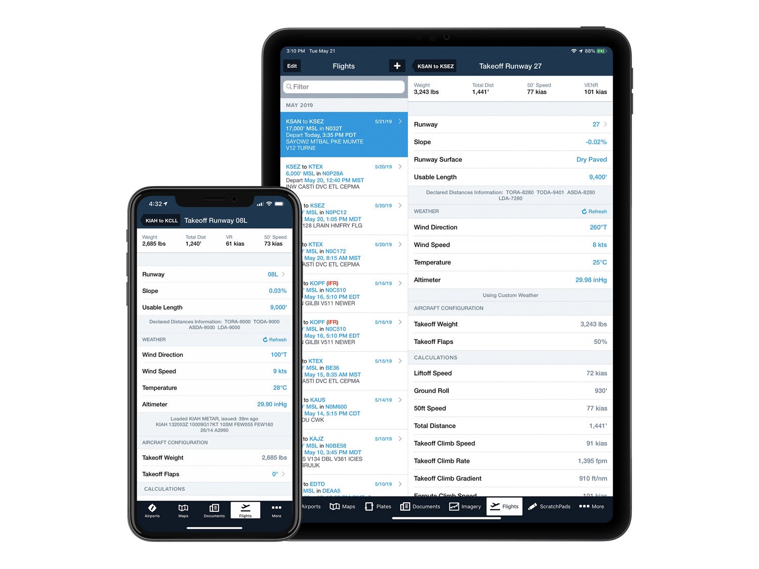 Latest ForeFlight Release Adds Takeoff and Landing Performance Tools
