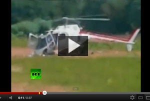 Video: Helicopter Tears Itself Apart
