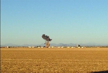 F-16 Crashes in Arizona, Pilots Safe