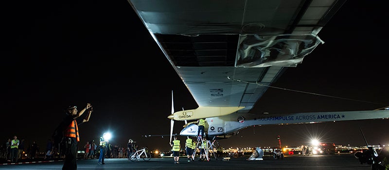 Solar Impulse Pilot Considers Bailing Out After Wing-Skin Rips