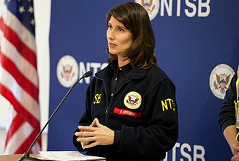 Deborah Hersman Departing NTSB
