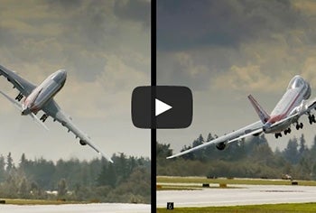 Video: Wild Boeing 747-8 Takeoff