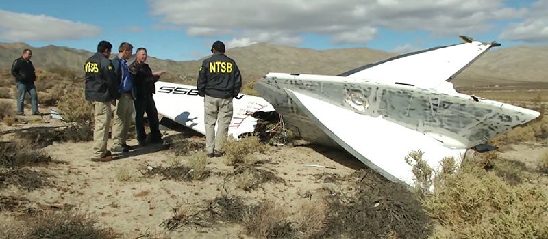 Pilot Error Suspected in SpaceShipTwo Crash