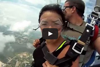 Video: Airplane Nearly Collides with Skydivers