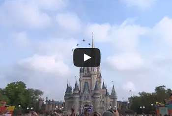 Video: Blue Angels Perform Flyover at Disney World&#8217;s Magic Kingdom