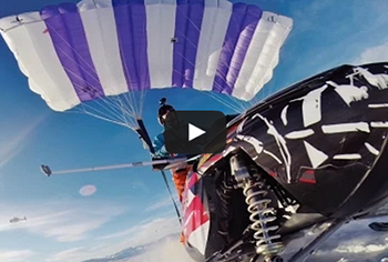 Video: Flying a Snowmobile Off a Cliff