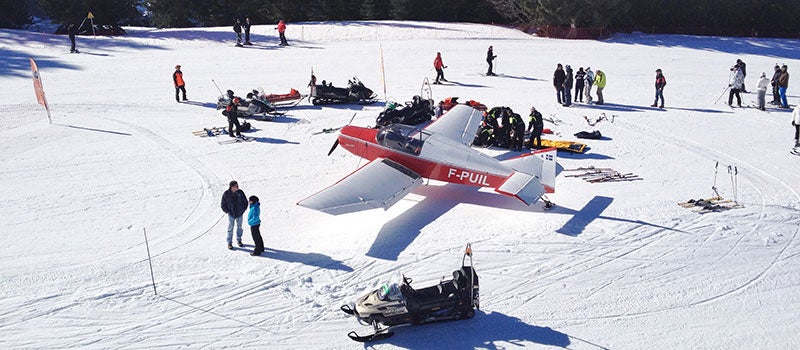 Skier Hit by Airplane in the French Alps