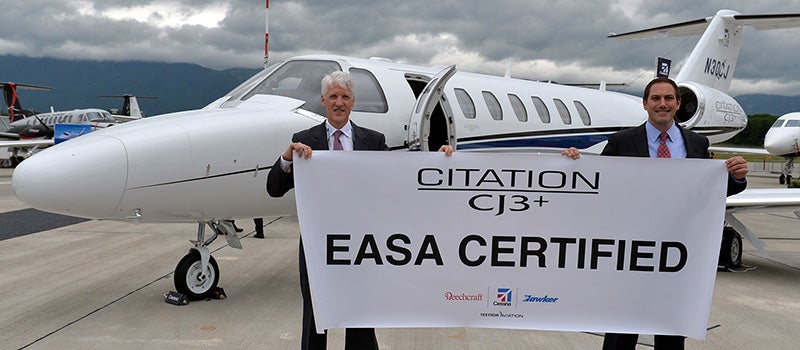 Citation CJ3+ Achieves EASA Certification