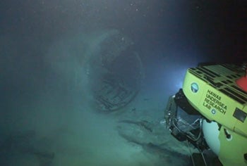 Video/Photos: Divers Discover Sunken Submarine&#8217;s Airplane Hangar