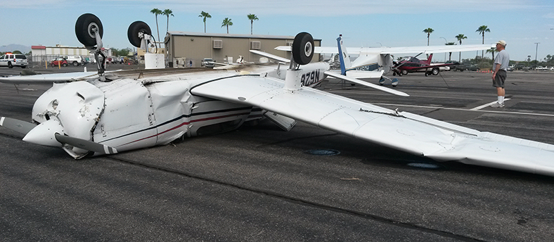 Photos: Arizona Storm Destroys Dozens of Airplanes