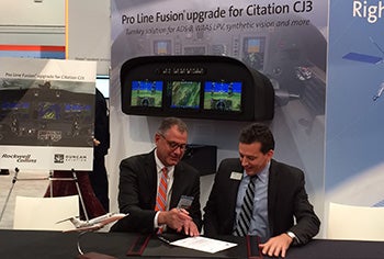 Rockwell Collins Adds Pro Line Fusion to Citation CJ3