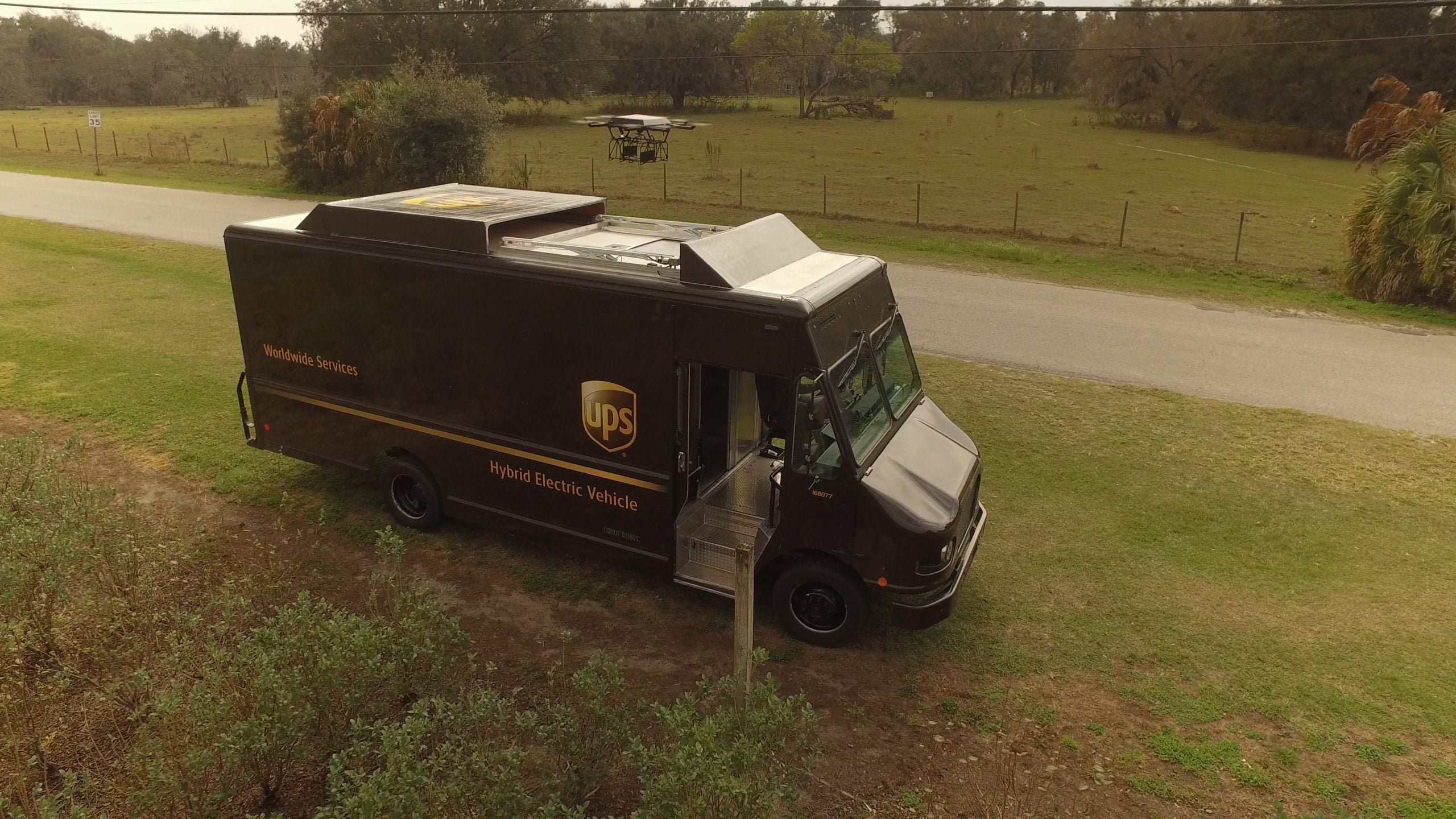 UPS Tests Drone Launched from a Delivery Truck