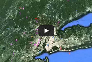 Video: 24 Hours of New York Air Traffic