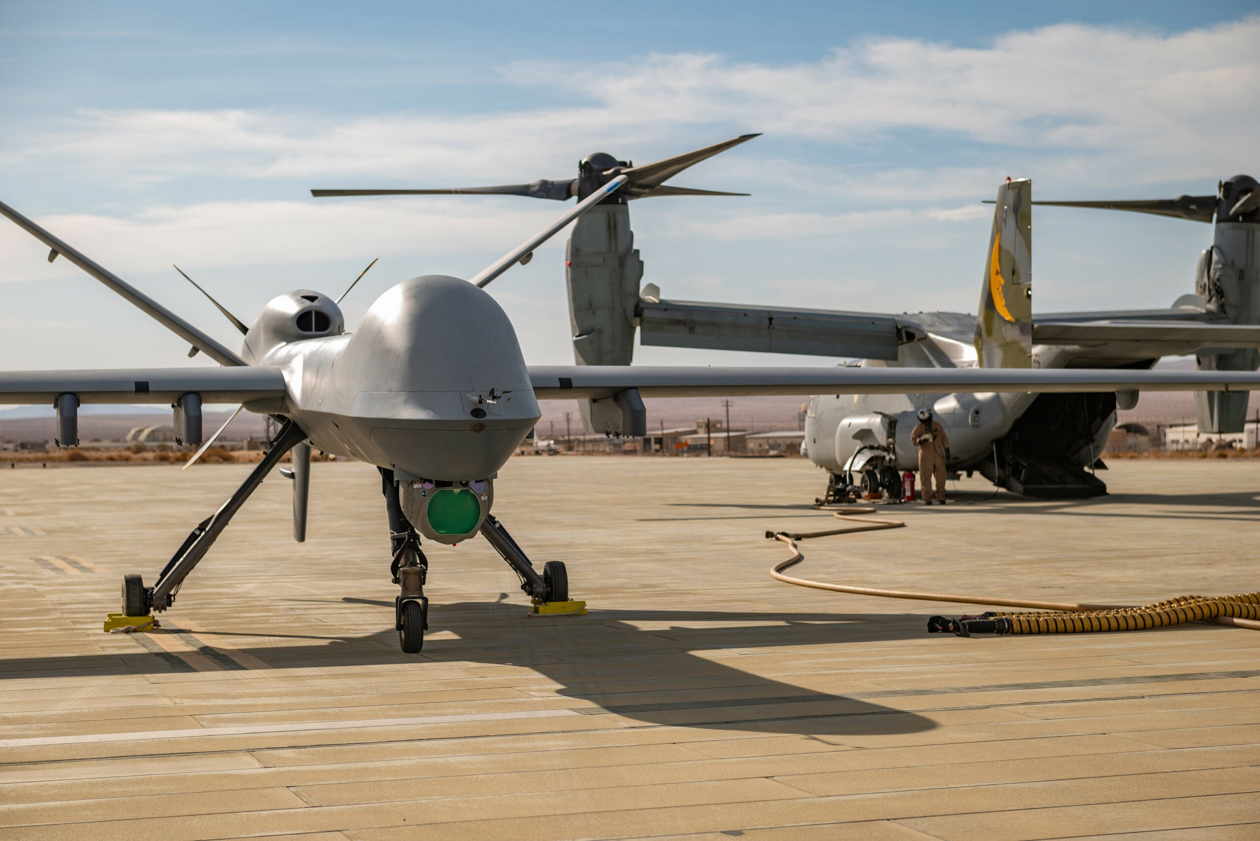 Air Force, Marines Train To Make MQ-9 Reaper Expeditionary