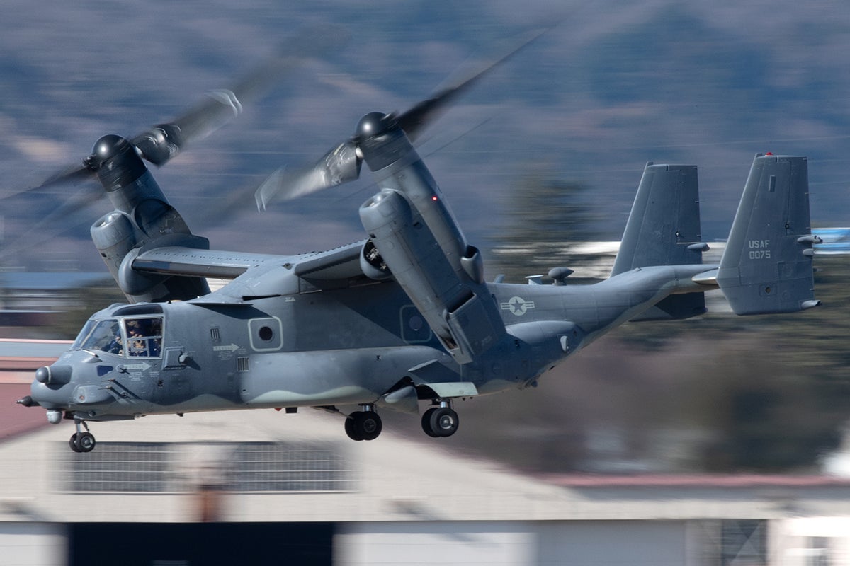 Air Force Special Ops Command Grounds CV-22 Fleet Due to Safety Issue