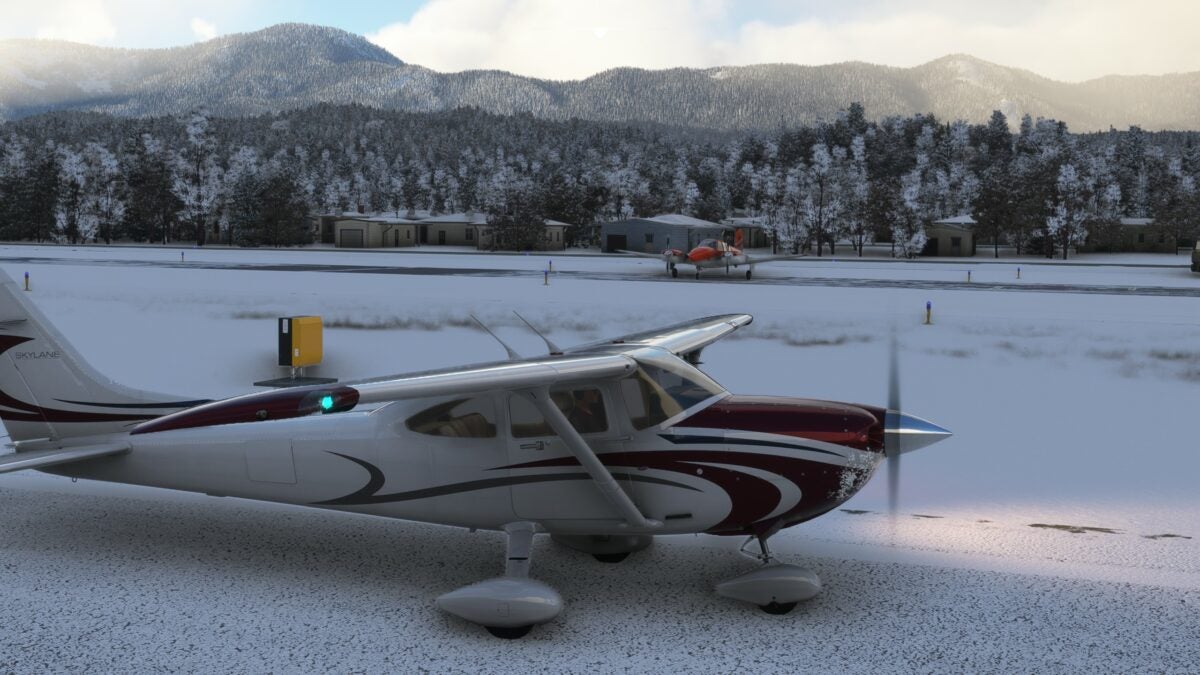 Flying Through Snowy Southern California, Virtually