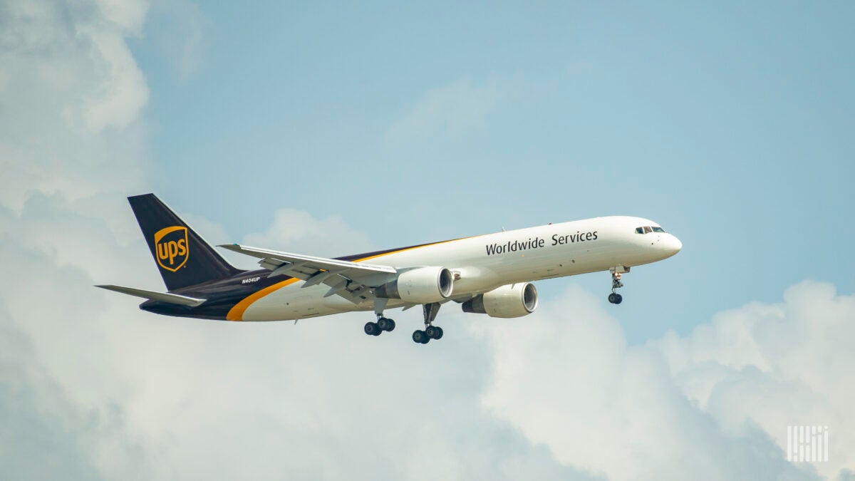 UPS Downshifts Flight Activity as Volumes Deteriorate