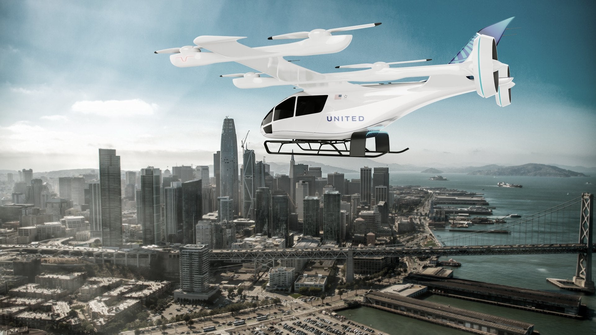 Eve Air Mobility, United Plan San Francisco eVTOL Network