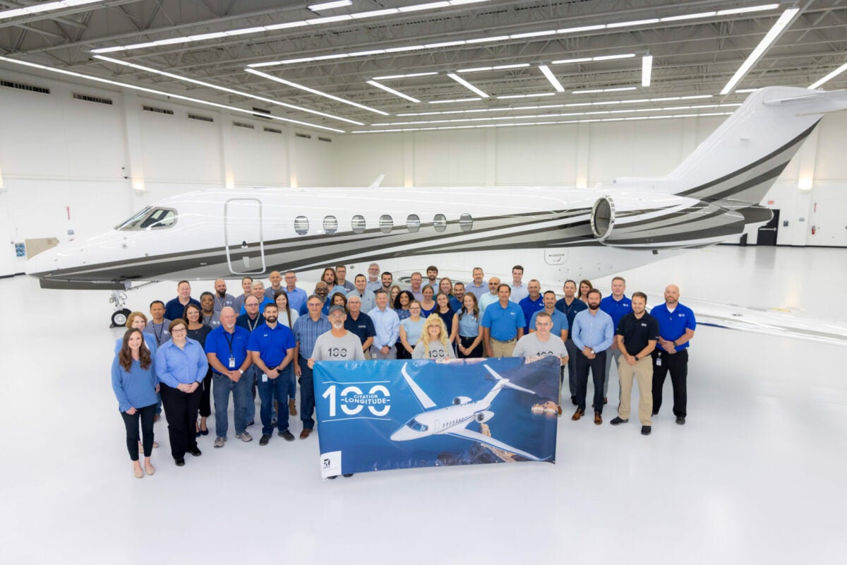 Textron Aviation Delivers 100th Cessna Citation Longitude