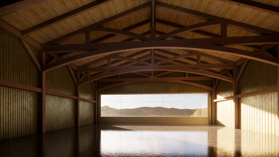 Timber Frame Hangars Offer Classy Cover