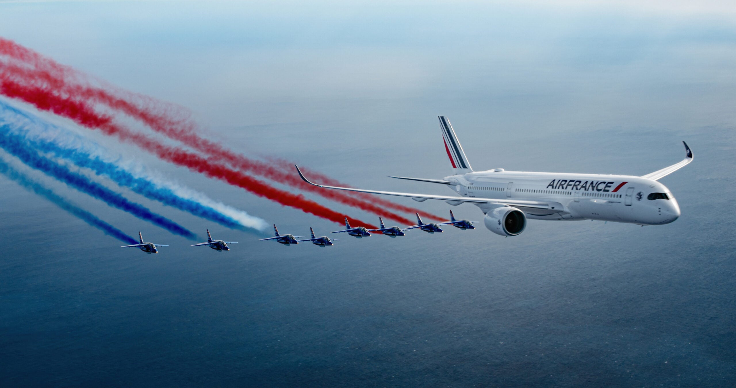 Airbus Joins Celebration of Air France and Patrouille de France Anniversaries