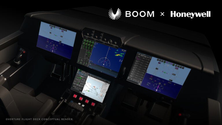 Boom Supersonic Chooses Honeywell Anthem Flight Deck for Overture Airliner 