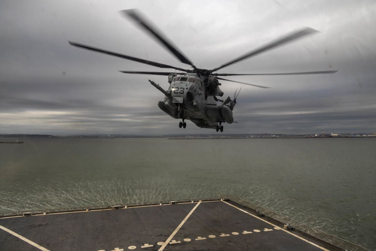 Search Underway for Missing CH-53 with 5 Marines Aboard