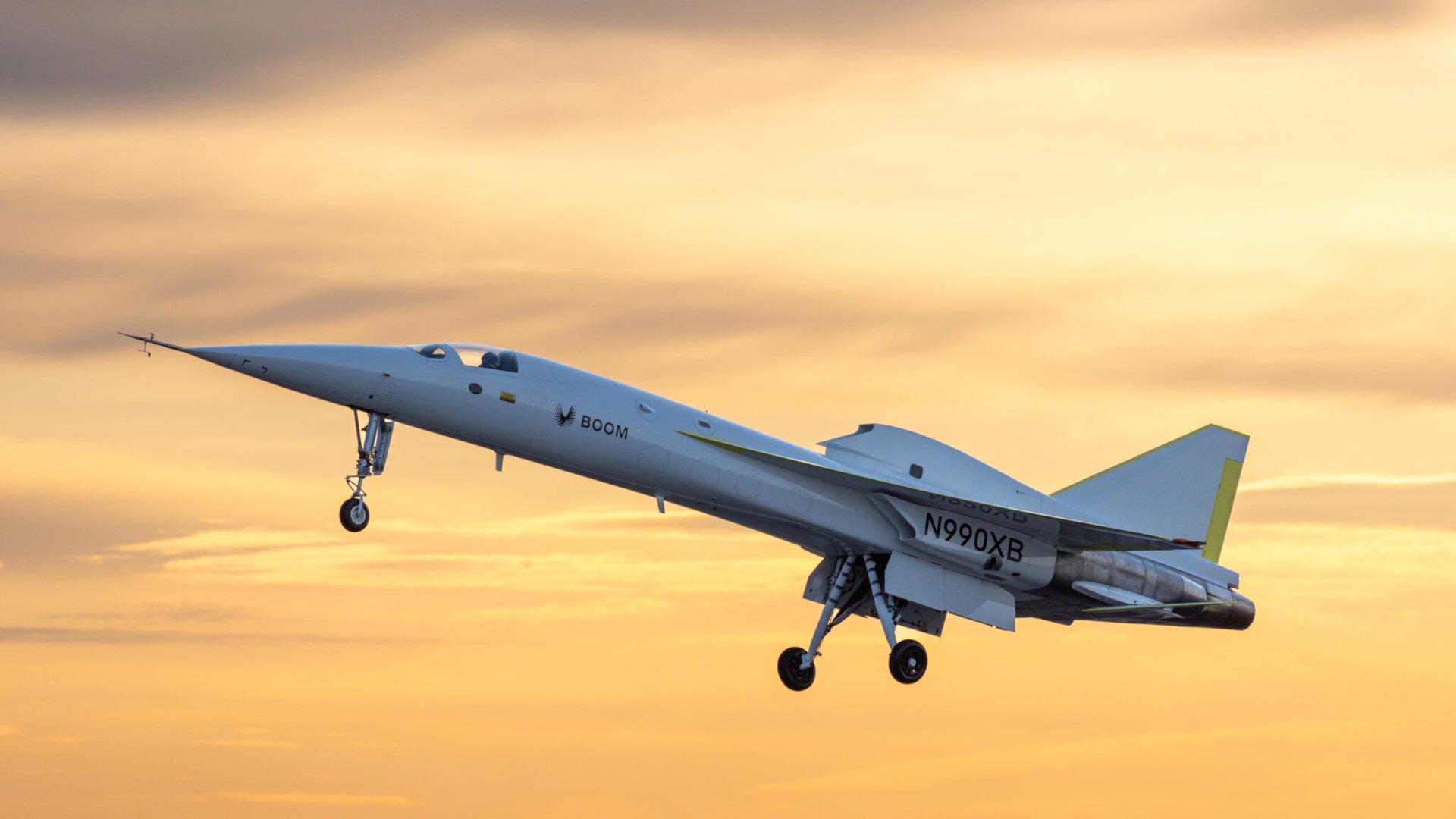 Boom Supersonic XB-1 jet demonstrator first flight Mojave California
