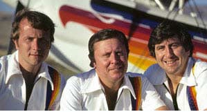 Tom, Charlie and Gene as the Eagles Aerobatic Flight Team