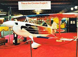Eagle in Christen Booth at Oshkosh 1977