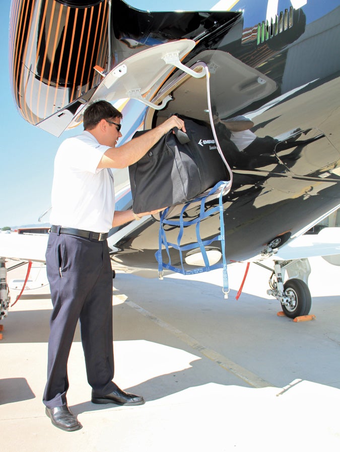 Phenom 100 Baggage Compartment