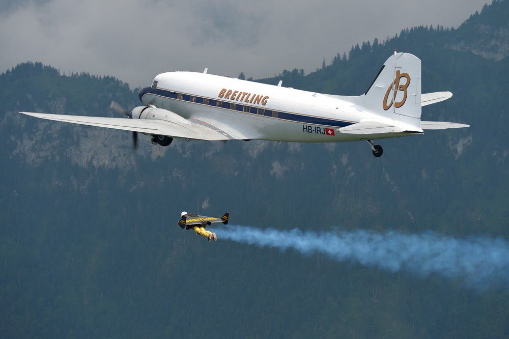 Jetman Flying with the DC-3