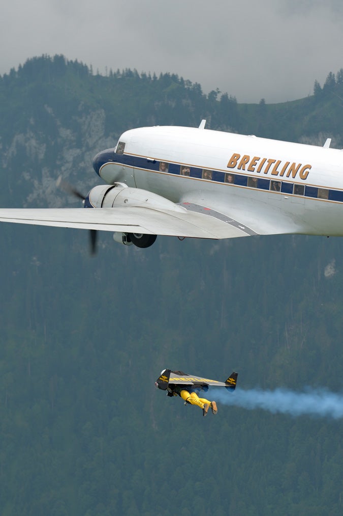 Jetman Flying with the DC-3