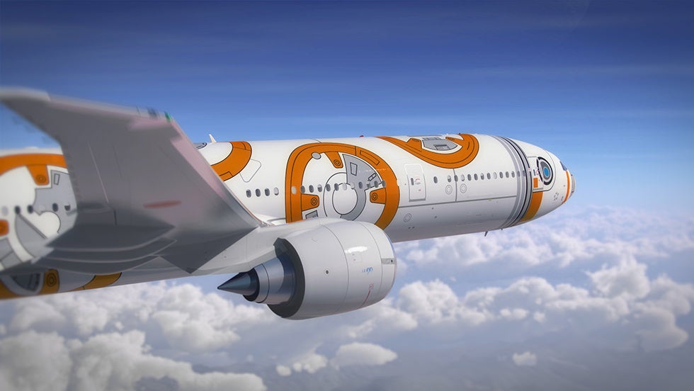 Star Wars Themed Airliner