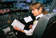 Airline pilot is one of the top-paying aviation careers. [Credit: FLYING Archive]