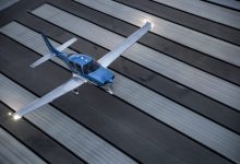 Cirrus aircraft on a runway