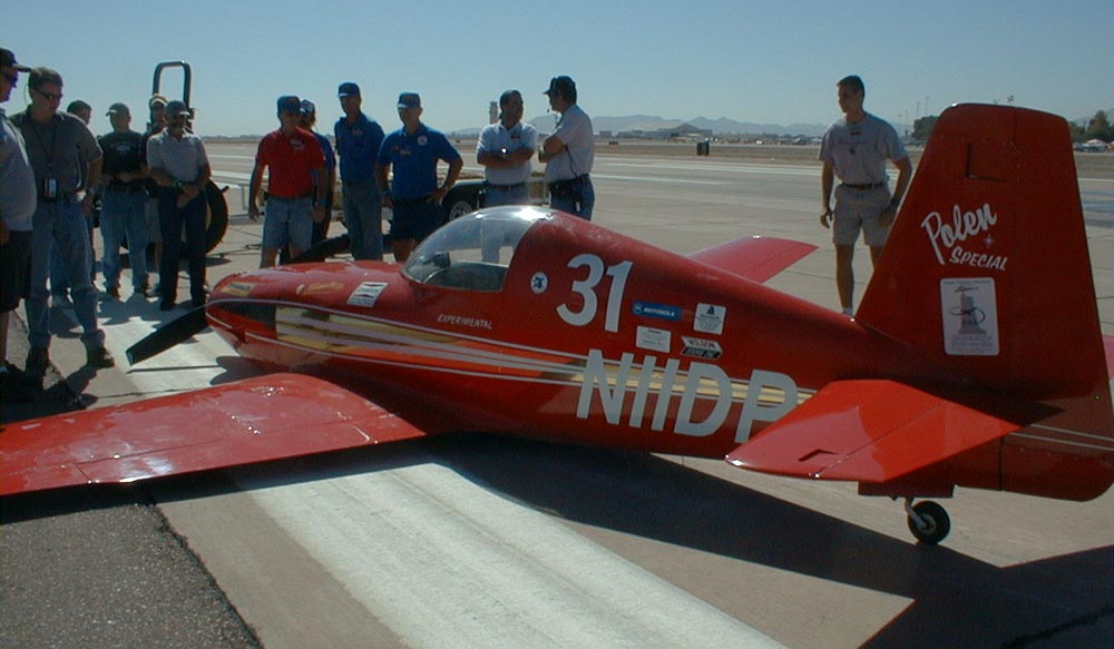 Polen on runway at Copperstate 2000