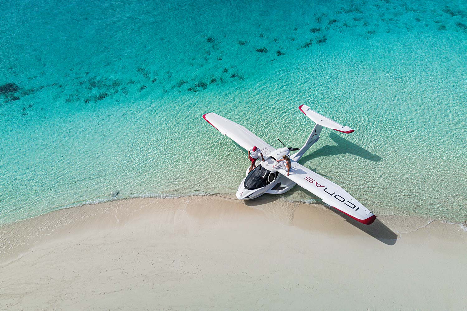Beached Icon A5 seaplane