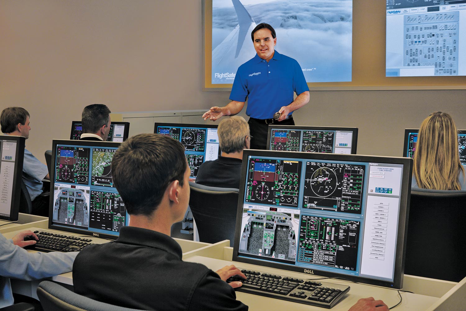 FlightSafety International ground-school training