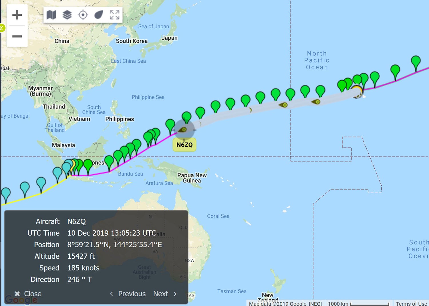 the longest planned leg of the trip
