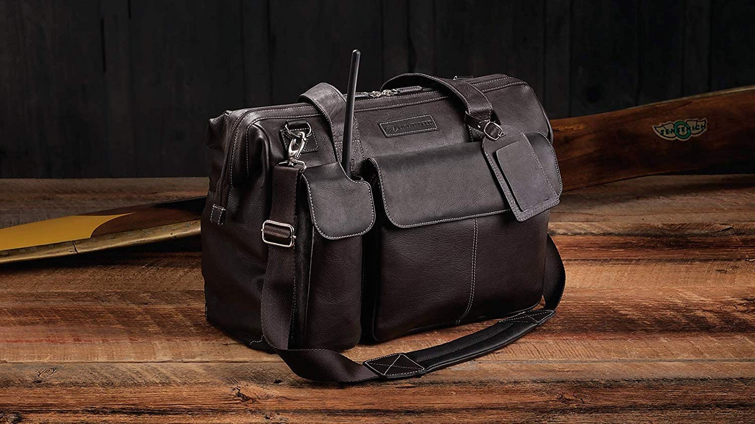 Lightspeed Aviation Leather Flight Bag