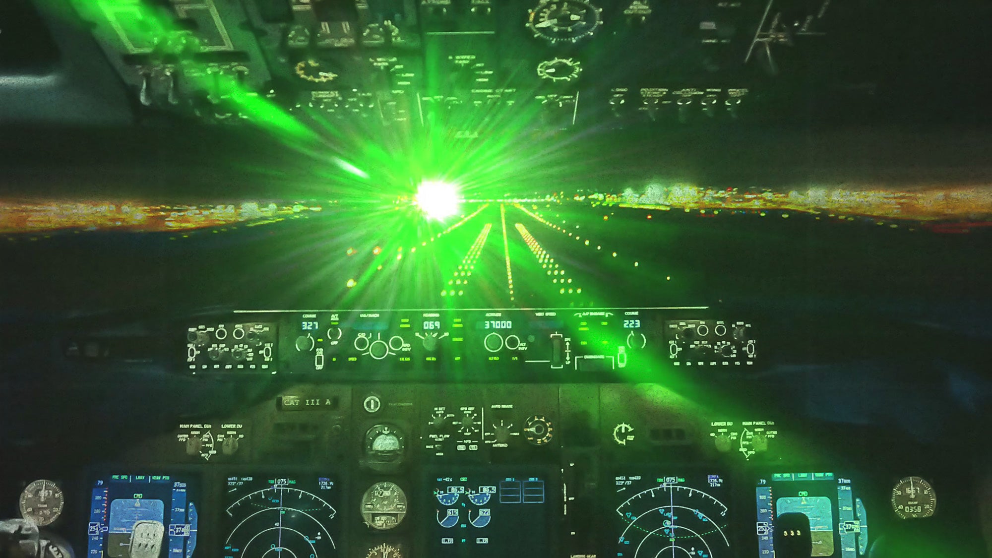Laser in cockpit
