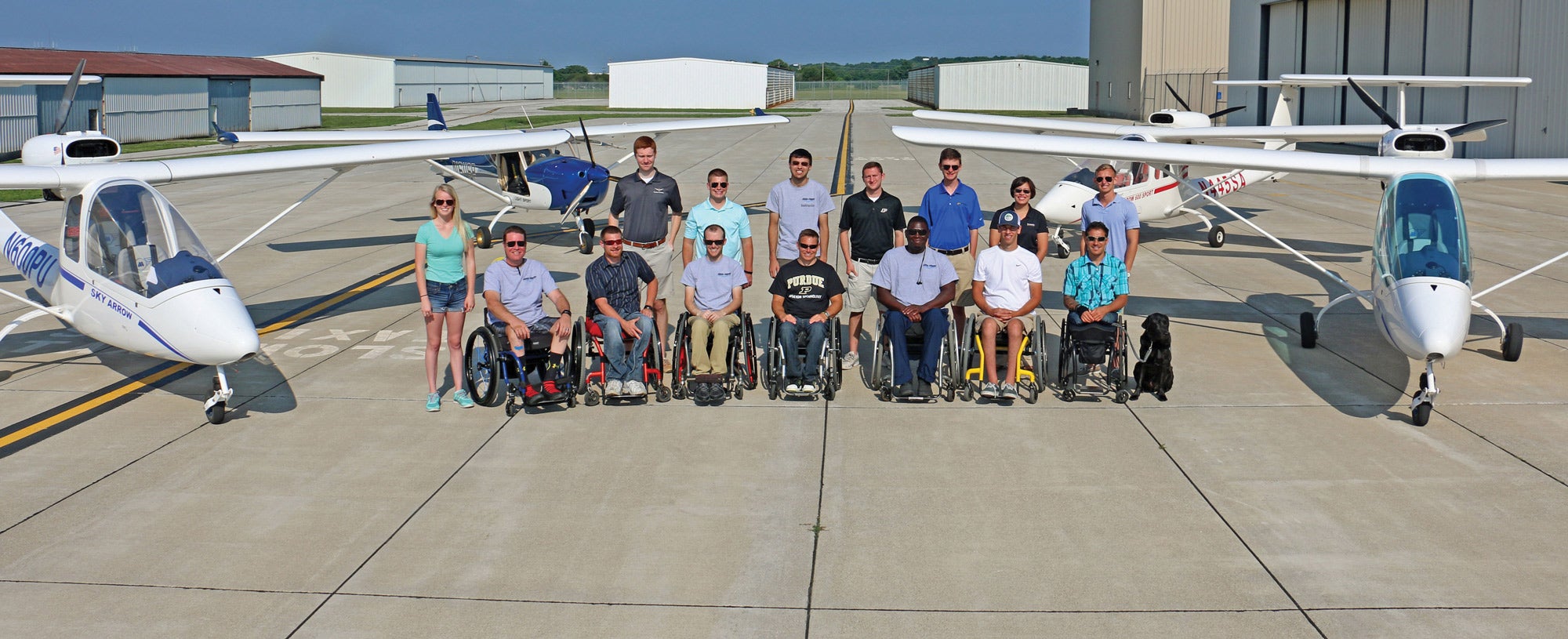 Able Flight training students and aircraft