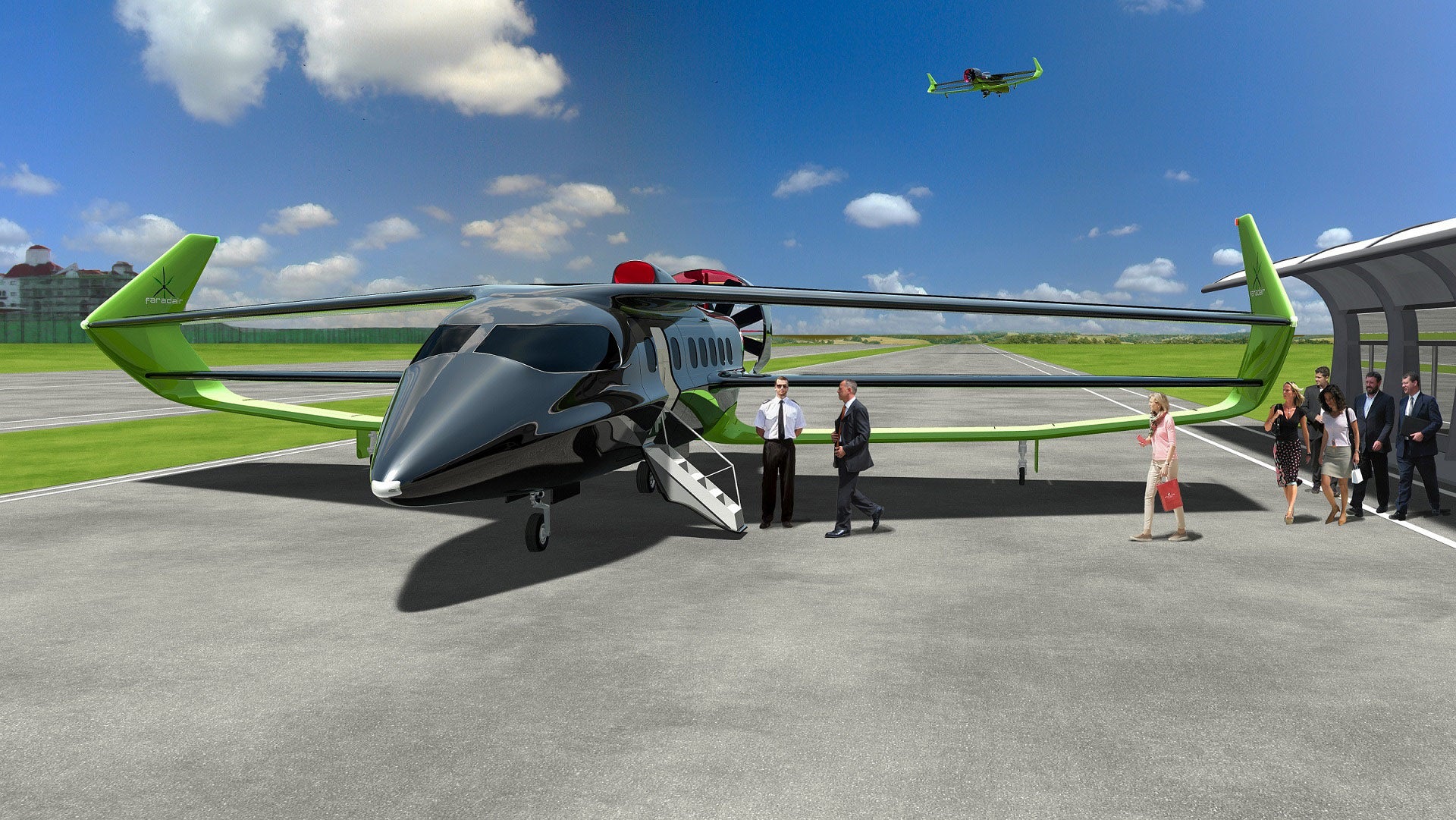Faradair Bio Electric Hybrid Aircraft