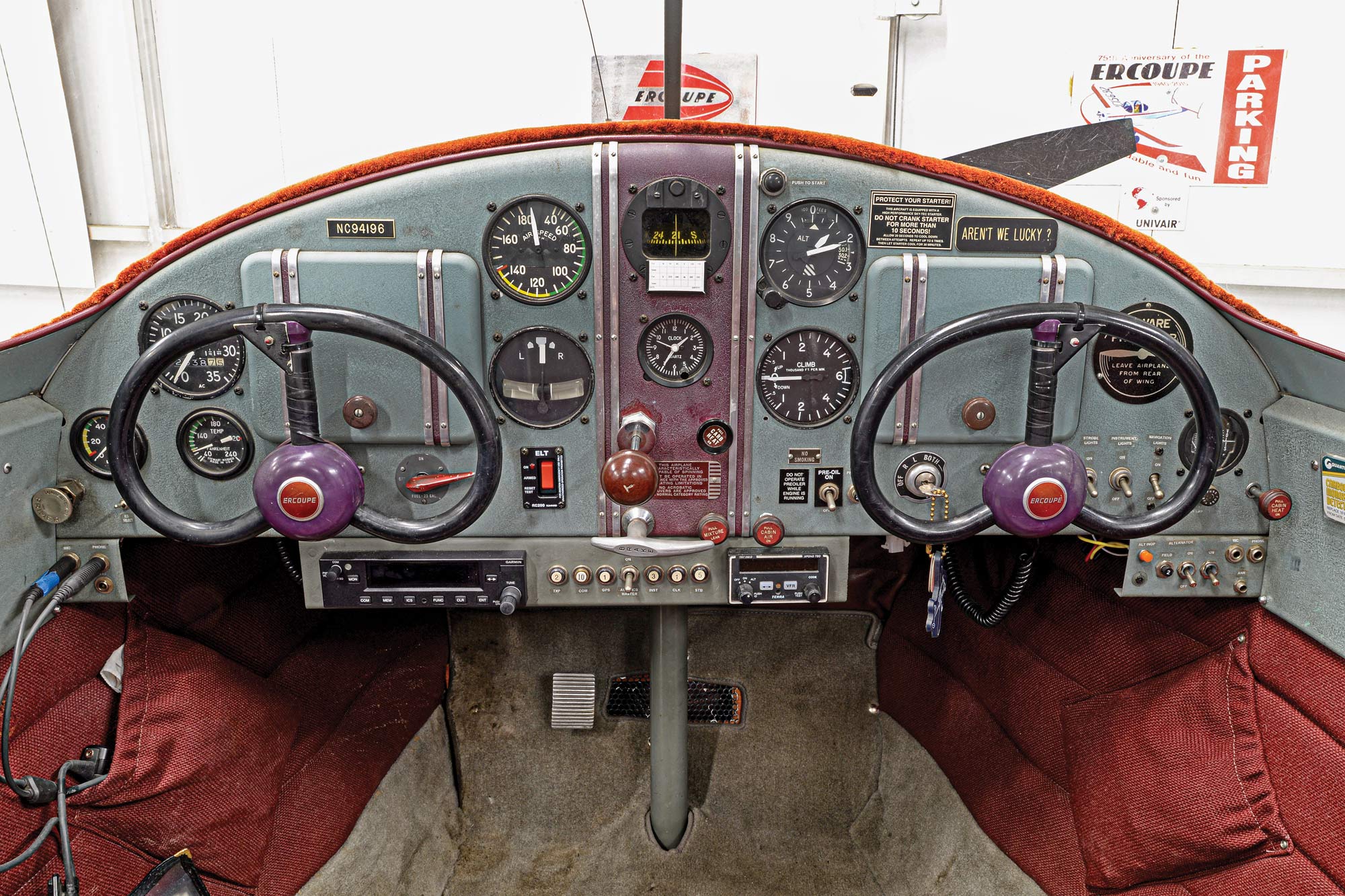 Ercoupe flight deck
